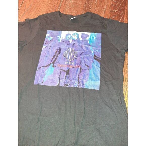 New XL Judeci Forever My Lady Black Short Sleeve Port & Company Tee T-Shirt Top - Picture 3 of 3